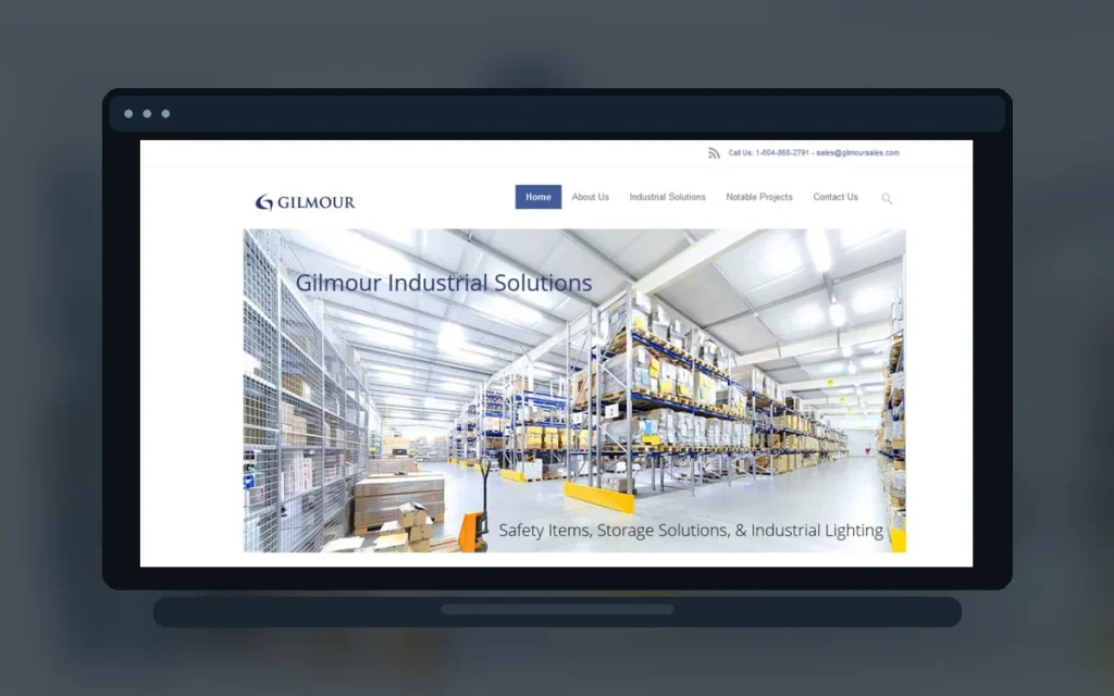 Gilmour Industrial Solutions WordPress Redesign Gilmour Industrial Solutions WordPress website redesign by ANTmore Technologies