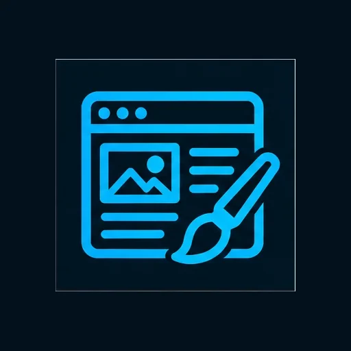 Web design and development services icon