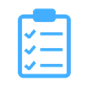Website Project Planning – ANTmore Technologies Blue checklist icon representing website project planning